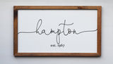 FAMILY NAME SIGN | Custom Name Signs | Personalized Family Signs | Last Name