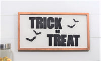 TRICK or TREAT 3D Sign