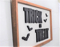 TRICK or TREAT 3D Sign