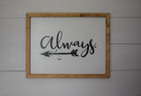 Always Farmhouse Sign