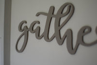 GATHER 3D Sign - Mineral & White