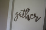 GATHER 3D Sign - Mineral & White