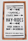 Fall Apple Orchard Sign | Fall Wood Sign | Fall Fun Sign