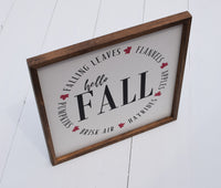 HELLO FALL Farmhouse Sign | Hello Fall Sign