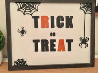 TRICK or TREAT 3D Sign  |  Trick or Treat Halloween Sign