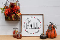 HELLO FALL Farmhouse Sign | Hello Fall Sign