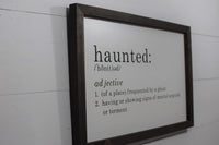 Haunted Sign | Haunted Halloween Sign  |  Haunted Halloween Decoration