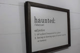 Haunted Sign | Haunted Halloween Sign  |  Haunted Halloween Decoration