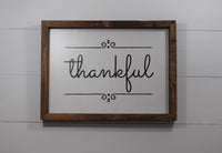 THANKFUL FARMHOUSE Sign  |  Thanksgiving Decor  |  Thankful Decor