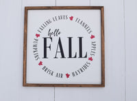 HELLO FALL Farmhouse Sign | Hello Fall Sign