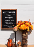 FALL MARKET Farmhouse Sign | Fall Market Wood Sign