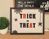 TRICK or TREAT 3D Sign  |  Trick or Treat Halloween Sign