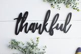 THANKFUL Word Cutout  |  Wood Cutout  THANKFUL  |  Thanksgiving Decor