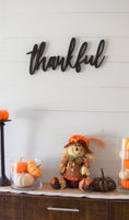 THANKFUL Word Cutout  |  Wood Cutout  THANKFUL  |  Thanksgiving Decor