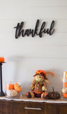THANKFUL Word Cutout  |  Wood Cutout  THANKFUL  |  Thanksgiving Decor