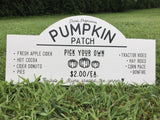 PUMPKIN PATCH Fall Sign
