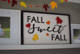 FALL SWEET FALL 3D Wood Sign |  Fall Sign   | Fall Decor Autumn Decor