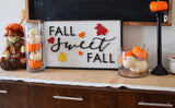 FALL SWEET FALL 3D Wood Sign |  Fall Sign   | Fall Decor Autumn Decor