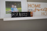 GRATEFUL THANKFUL BLESSED Stackable  Wood Cutouts