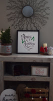Happiest of Holidays Sign  |  White Holiday Sign | Modern Holiday Sign