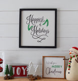 Wish you a MERRY CHRISTMAS Sign |  Farmhouse Style Christmas Sign