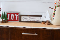 To ALL a GOOD NIGHT Farmhouse Style Christmas Sign | In 3 Sizes | White or Black