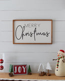 MERRY CHRISTMAS Sign | Christmas Farmhouse Sign | Holiday Decor