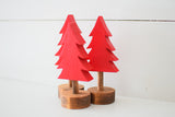 Set of 3 WOOD CHRISTMAS TREES | Holiday Trees | Decorative Trees