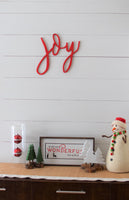 JOY Word Cutout | Christmas JOY Decor | Wood Cutout