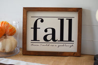 FALL Sign  |  Fall, Please Farmhouse Style Sign