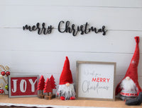 WE WISH YOU MERRY CHRISTMAS Farmhouse Style Sign