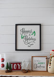 Happiest of Holidays Sign  |  White Holiday Sign | Modern Holiday Sign