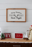 MERRY CHRISTMAS to ALL Farmhouse Style Sign | Modern Rustic Christmas Sign | Antlers