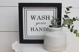 WASH YOUR HANDS Sign