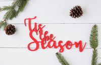 TIS THE SEASON Christmas Sign Cutout | Christmas Word Cutout