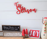 TIS THE SEASON Christmas Sign Cutout | Christmas Word Cutout