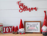 TIS THE SEASON Christmas Sign Cutout | Christmas Word Cutout