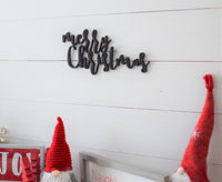 MERRY CHRISTMAS CUTOUT |  Christmas Word Cutout | Merry Christmas Words