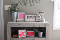 YOU + ME Small FARMHOUSE Style Sign | Modern Rustic Valentine's Day Sign