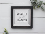 WASH YOUR HANDS Sign