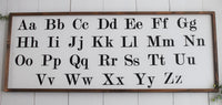 ALPHABET ABCs FARMHOUSE Style Sign | Nursery | Playroom Decor