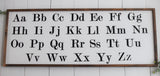 ALPHABET ABCs FARMHOUSE Style Sign | Nursery | Playroom Decor