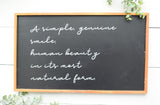 The BEAUTY of a SMILE Farmhouse Style Sign | Inpirational Sign | Beauty Sign
