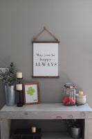 LUCKY 4 LEAF CLOVER Farmhouse Sign  |  Lucky Sign