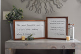 The Most Beautiful Part Farmhouse Sign | LOVE Farmhouse Sign | Modern Rustic Love Sign