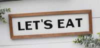Let's EAT KITCHEN FARMHOUSE Sign |  Kitchen Decor  |  Farmhouse Kitchen Sign