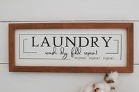 LAUNDRY FARMHOUSE SIGN |  Modern Rustic Laundry Sign  | Laundry Decor Sign