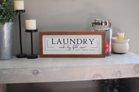 LAUNDRY FARMHOUSE SIGN |  Modern Rustic Laundry Sign  | Laundry Decor Sign