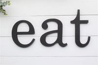 EAT | TEA Letter CUTOUTS | Eat Kitchen Letter Decor | Eat Kitchen Wall Decor | Gallery Decor