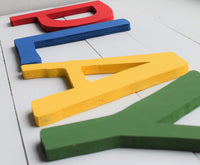 PLAY  READ  TOYS  Playroom Sign |   Playroom Decor |  Play Wood Letters  |  Play Sign  |  Play Wood Sign